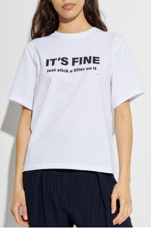 Victoria Beckham T-shirt z nadrukiem