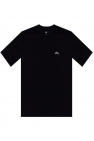 logo-print cotton T-shirt dress Black
