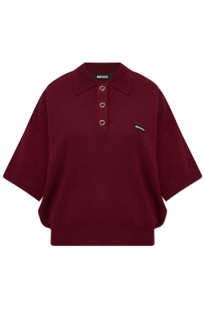 Polo z naszywką z logo