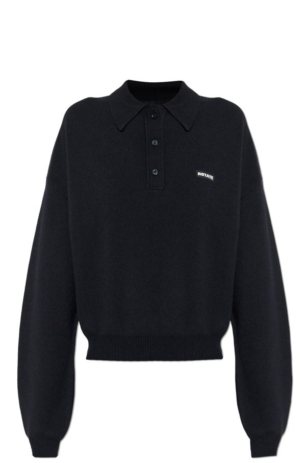Polo with logo patch od ROTATE
