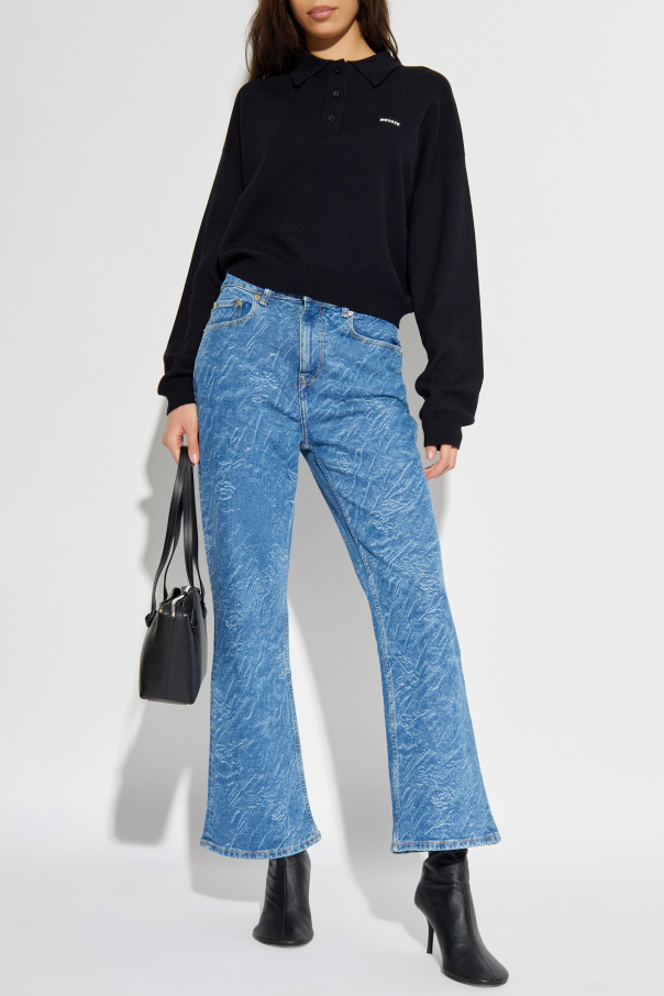 ROTATE Polo mit Logo-Aufnäher