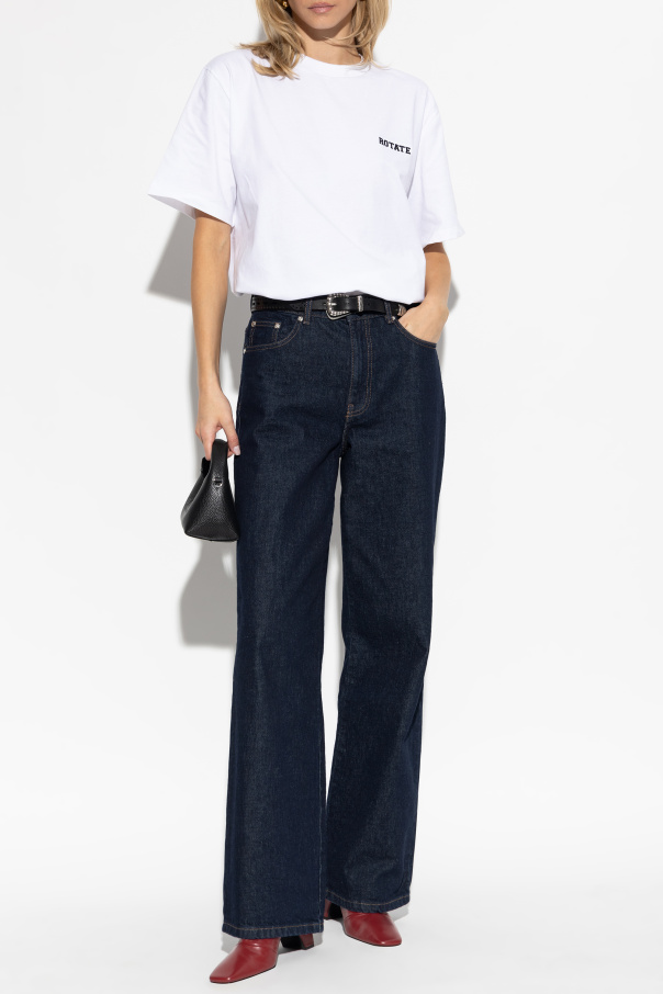 ROTATE Camiseta con logo bordado