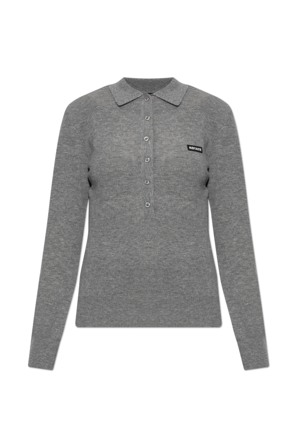 Polo with logo patch od ROTATE