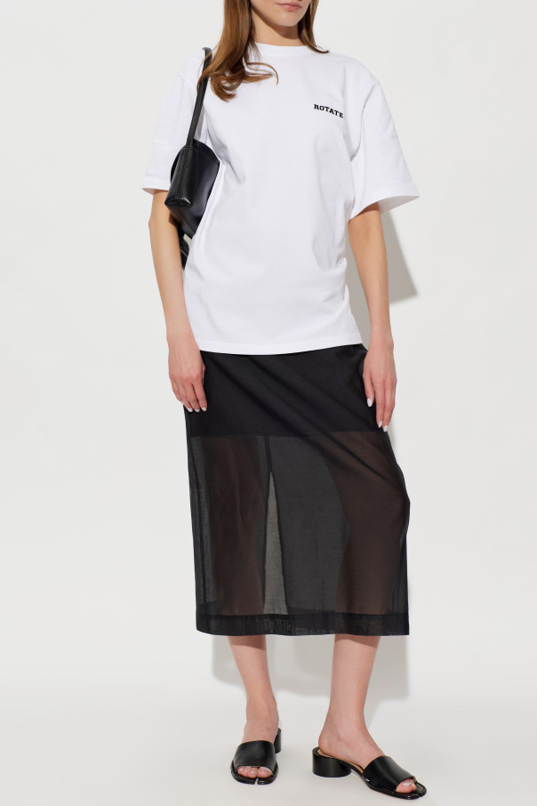 ROTATE Camiseta con logo bordado