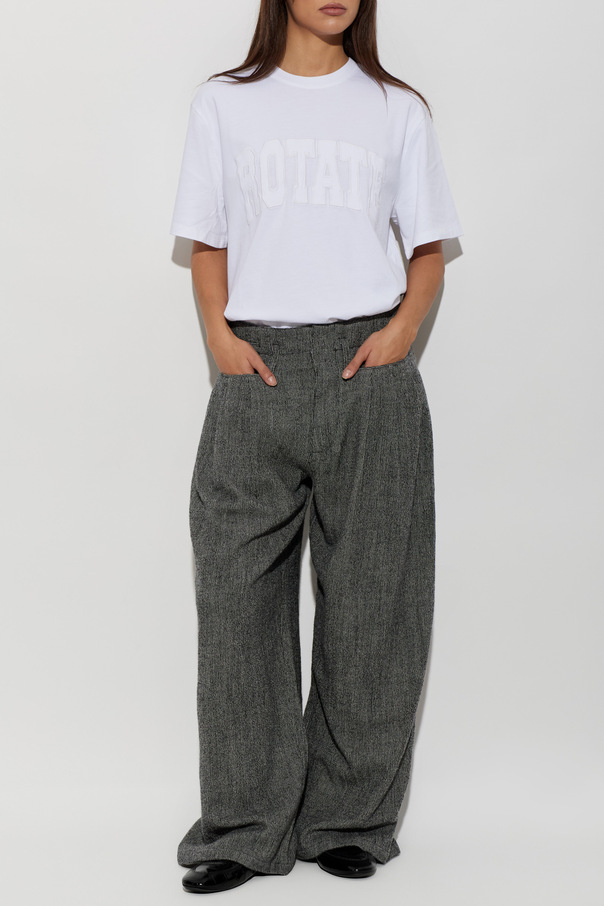 ROTATE Embroidered logo t-shirt