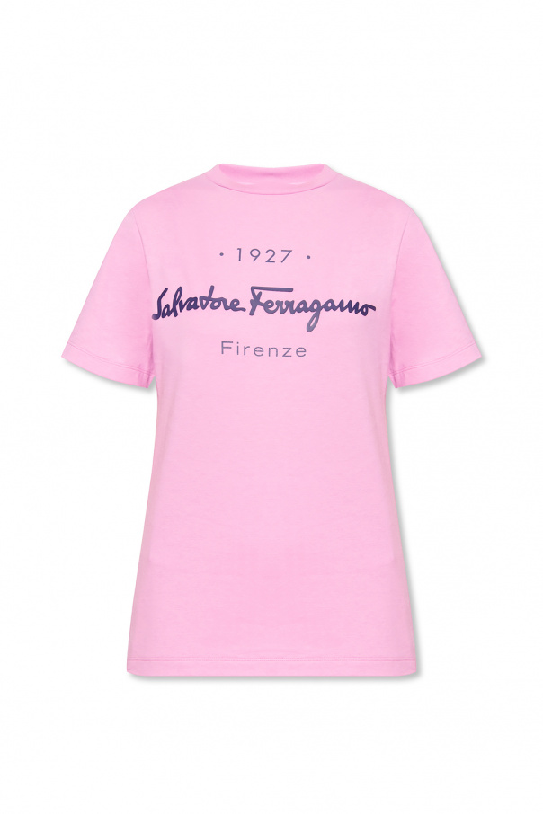 salvatore pebbled Ferragamo Logo T-shirt
