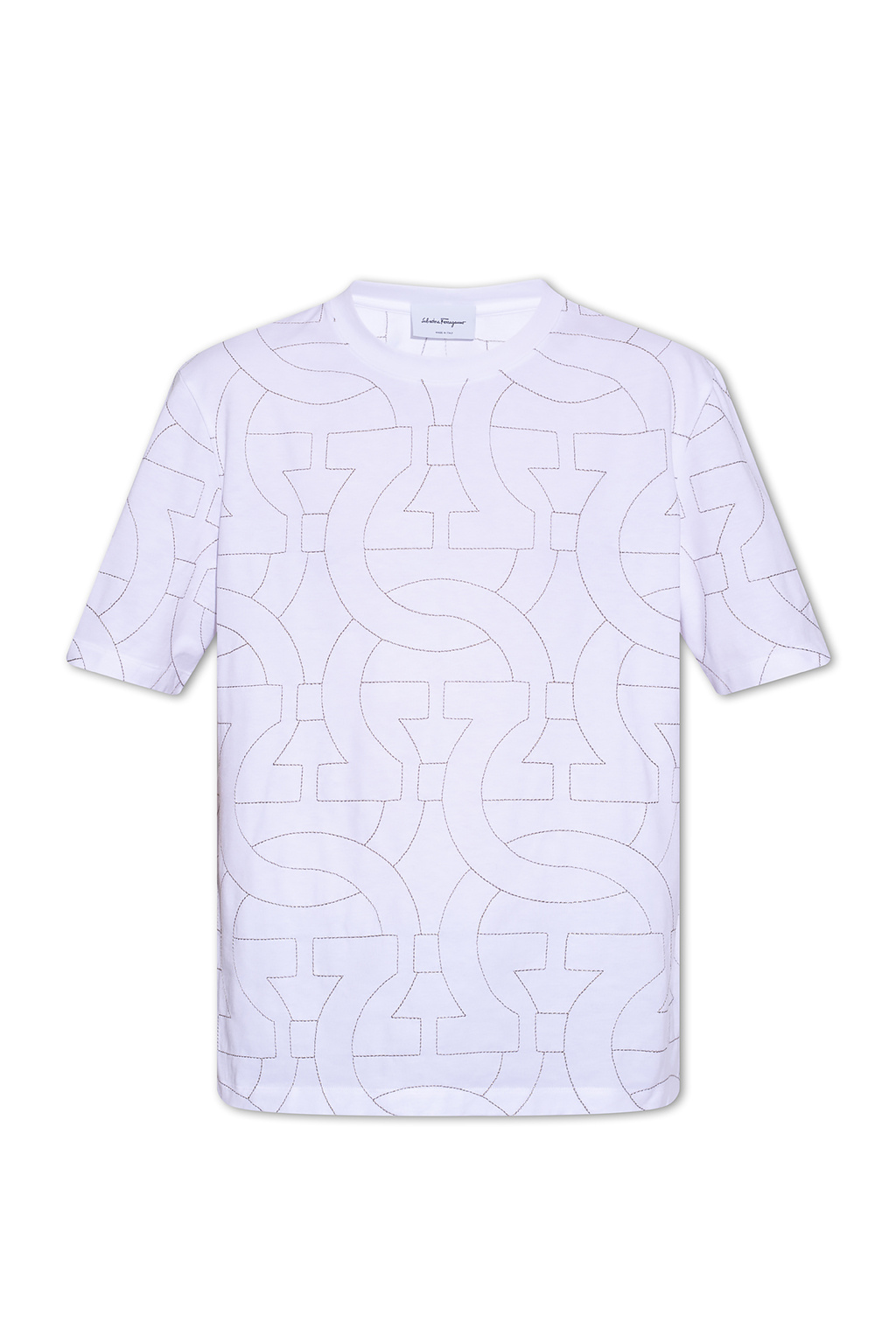 salvatore Logo Ferragamo Logo T-shirt