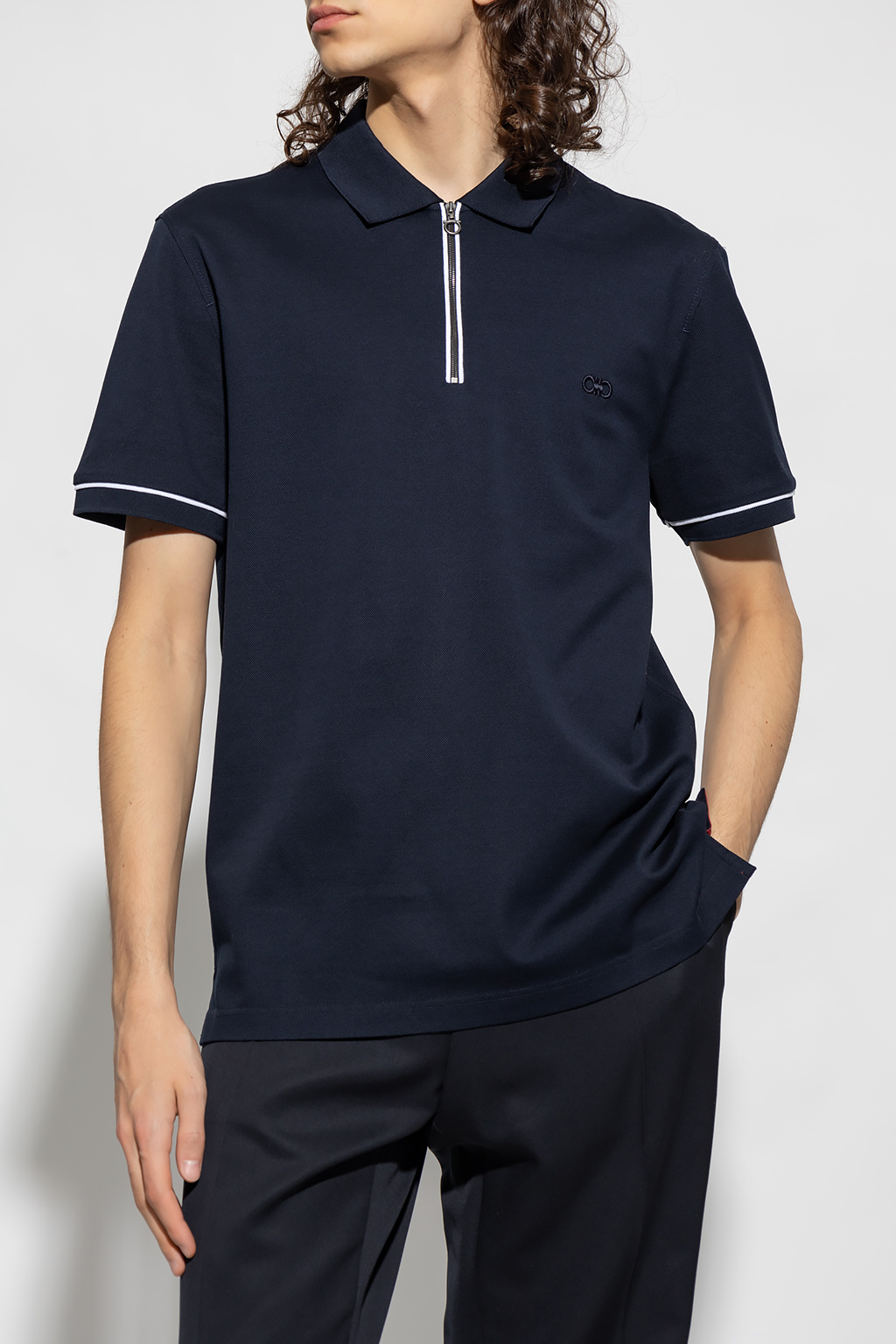 FERRAGAMO Polo shirt with logo