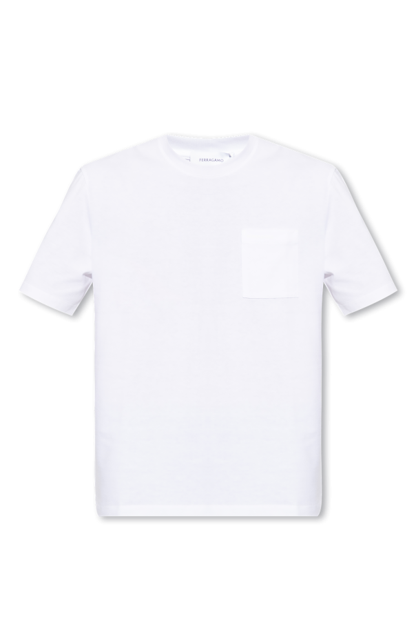 FERRAGAMO Bawełniany t-shirt