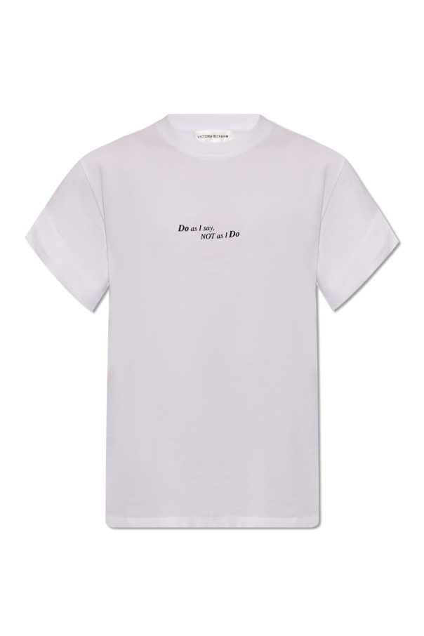 Victoria Beckham T-shirt z nadrukiem