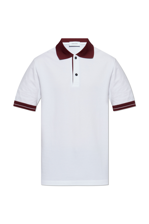Cotton polo od FERRAGAMO