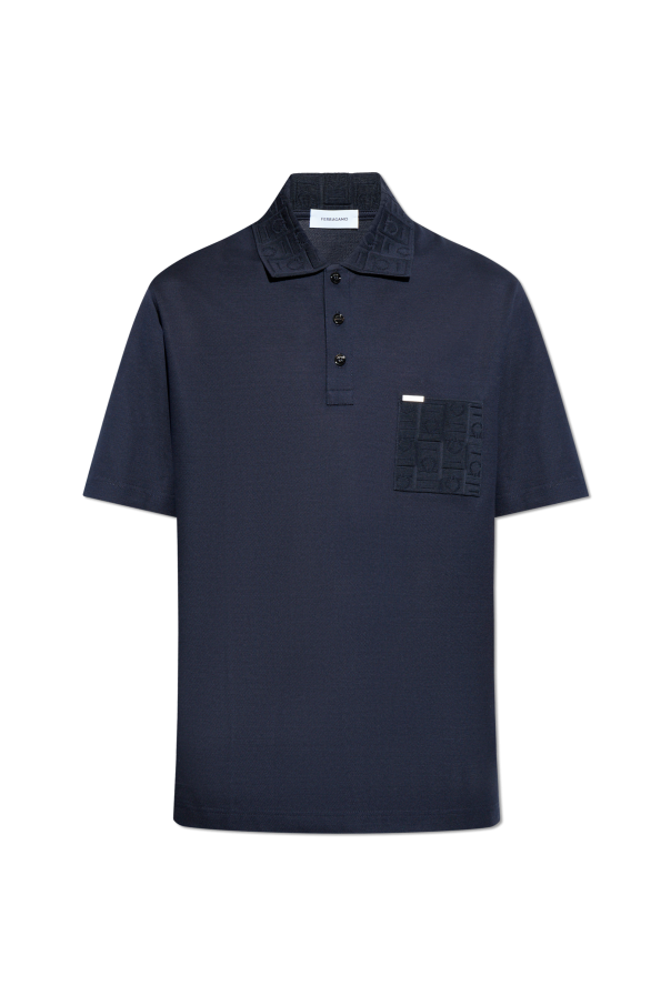 FERRAGAMO Polo z logo