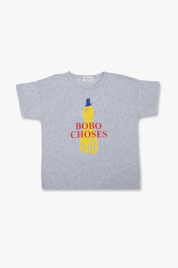 Bobo Choses Supreme Cross Box logo hoodie Grey