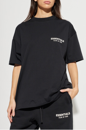 Fear Of God Essentials Camiseta de algodón con logo