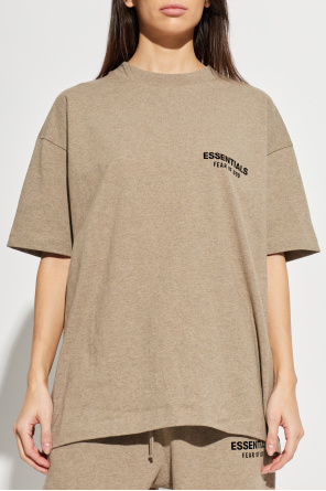 Fear Of God Essentials Camiseta de algodón con logotipo