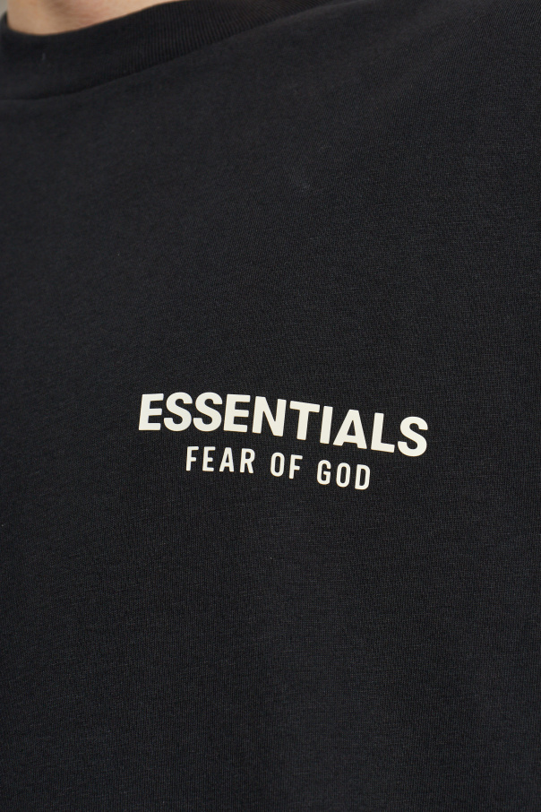 Fear Of God Essentials Baumwoll-T-Shirt mit langen Ärmeln