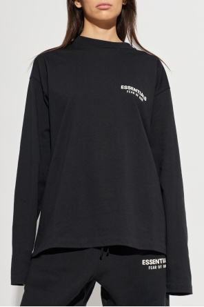 Fear Of God Essentials Baumwoll-T-Shirt mit langen Ärmeln