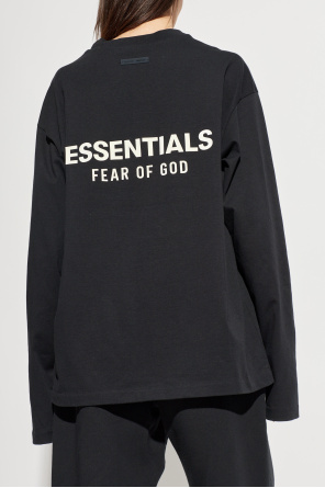 Fear Of God Essentials Baumwoll-T-Shirt mit langen Ärmeln