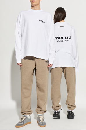 Fear Of God Essentials Camiseta de algodón de manga larga