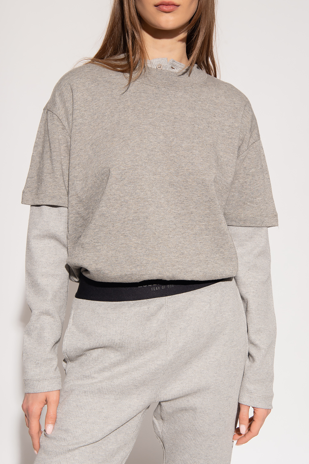 pack Fear Of God Essentials - Branded T - TEEN Agnes linen shirt