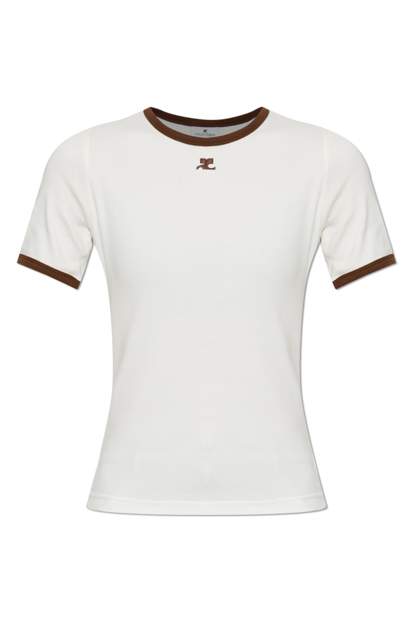 T-shirt with logo od Courrèges
