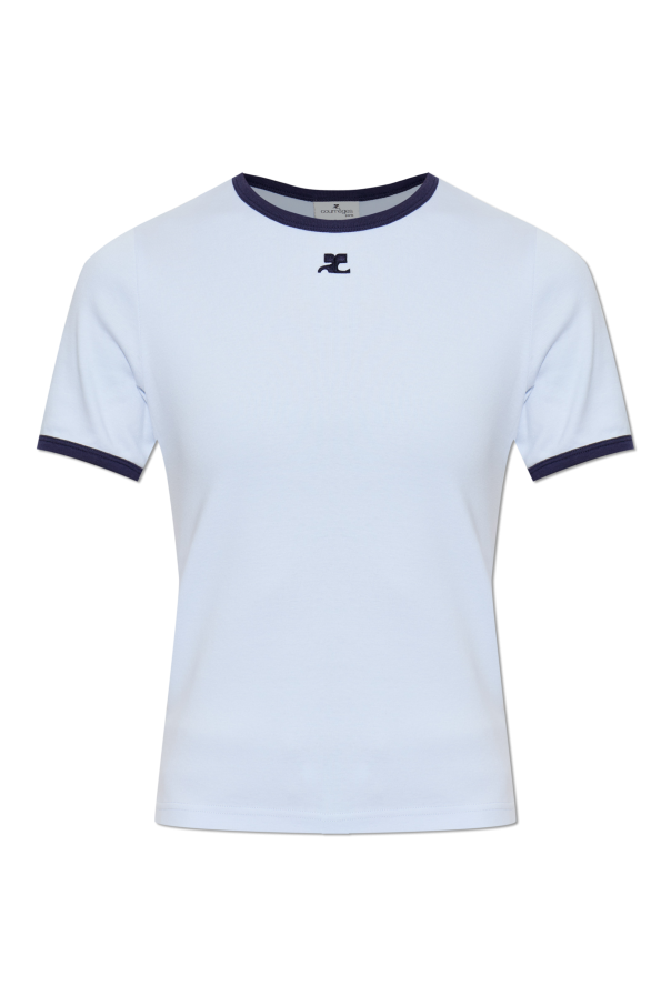 T-shirt with logo od Courrèges