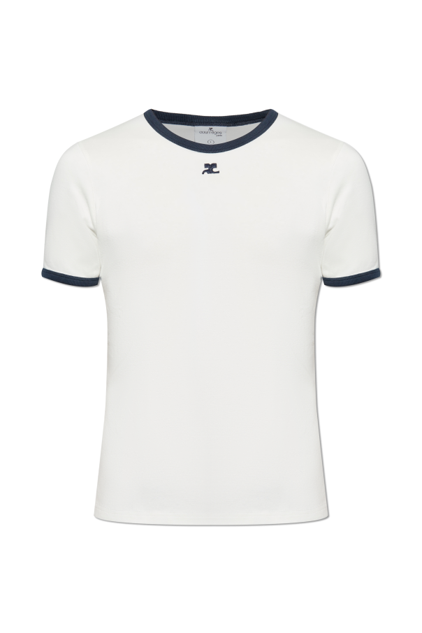 T-shirt with logo od Courrèges