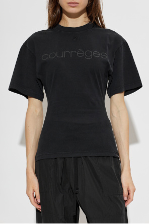 Courrèges T-shirt with printed logo