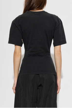 Courrèges T-shirt with printed logo