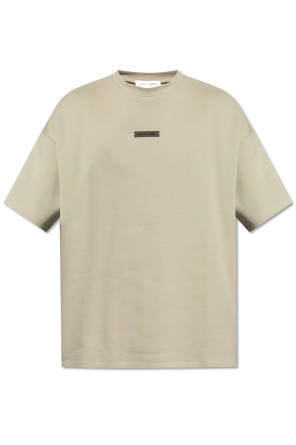 T-shirt with logo patch