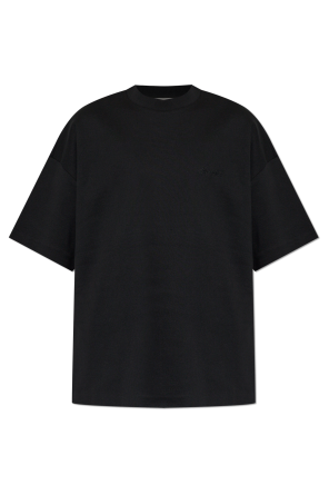 T-shirt with embroidered logo