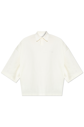 Polo with embroidered logo