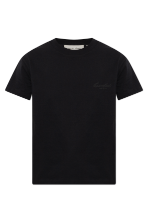 T-shirt with embroidered logo