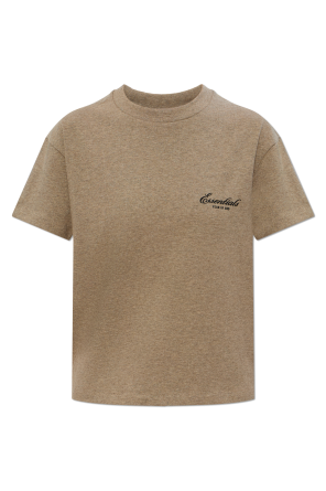 T-shirt with embroidered logo