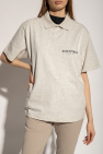 Fear Of God Essentials cream Polo shirt with logo