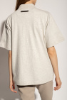 Fear Of God Essentials cream Polo shirt with logo