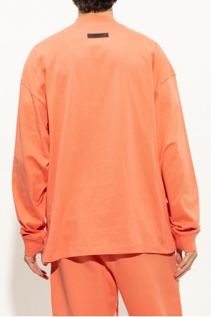 Maison Kitsun flocked handwriting logo sweatshirt Long-sleeved T-shirt