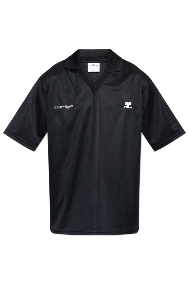 Polo with logo od Courrèges