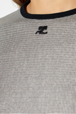 Courrèges Top with houndstooth pattern