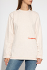 Victoria Victoria Beckham cream T-shirt with logo
