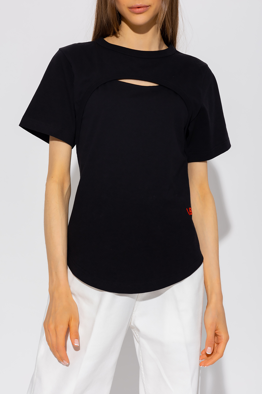 Feng Cheng Wang Sweatshirts & Knitwear BOSS Weevo Sort sweatshirt med kontrastlogo