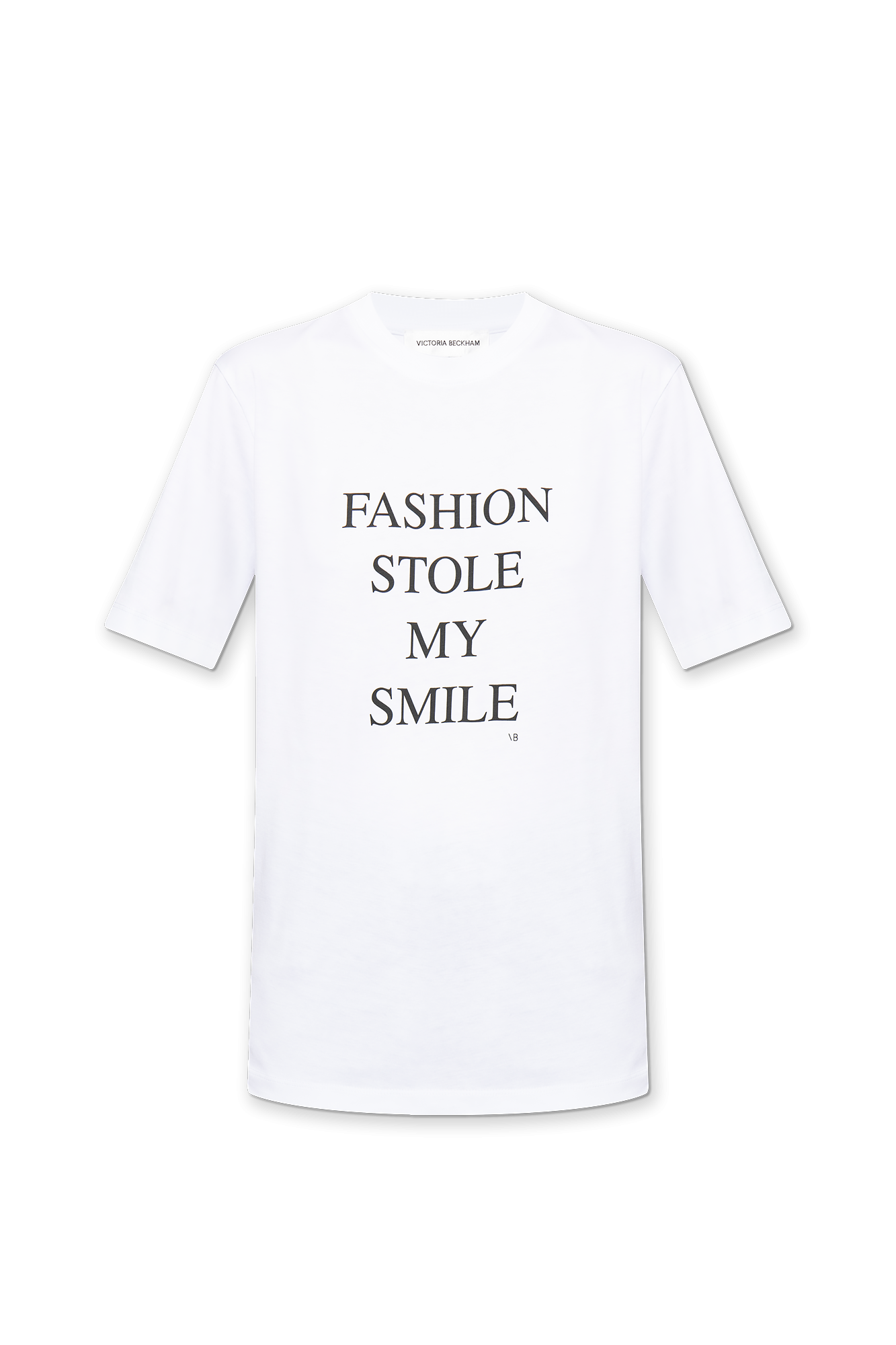 Shop Victoria Beckham Printed T-shirt In White