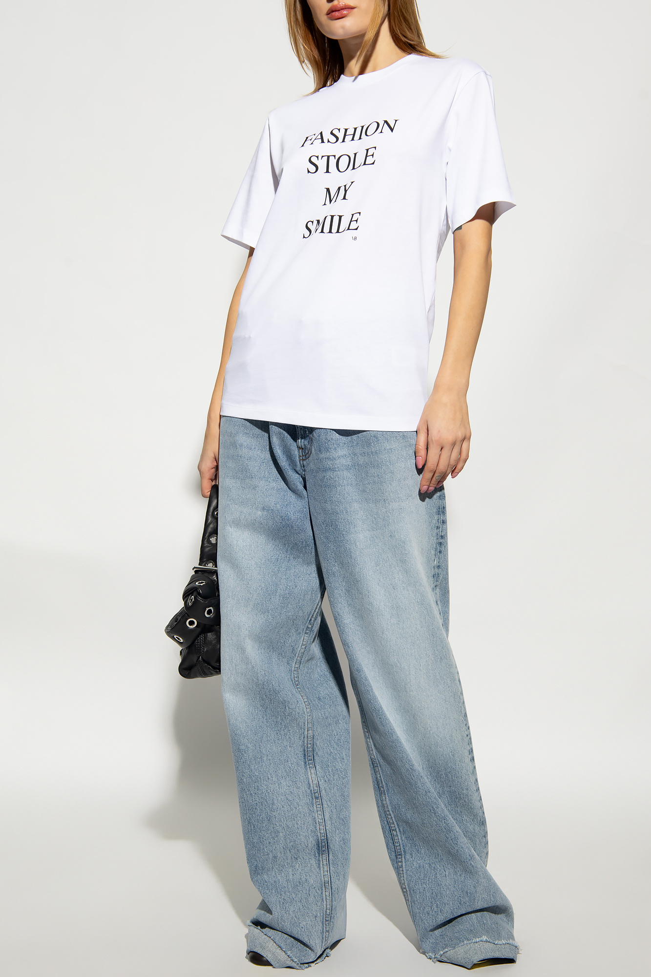 Shop Victoria Beckham Printed T-shirt In White