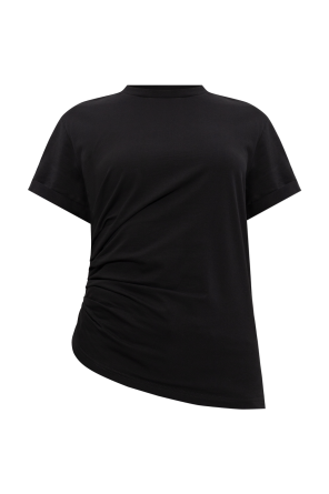 T-shirt with side draping