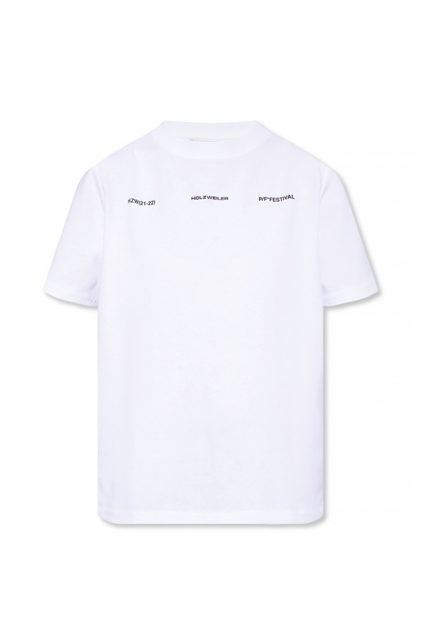 Holzweiler ‘W.Kjerag National’ T-shirt peach with logo