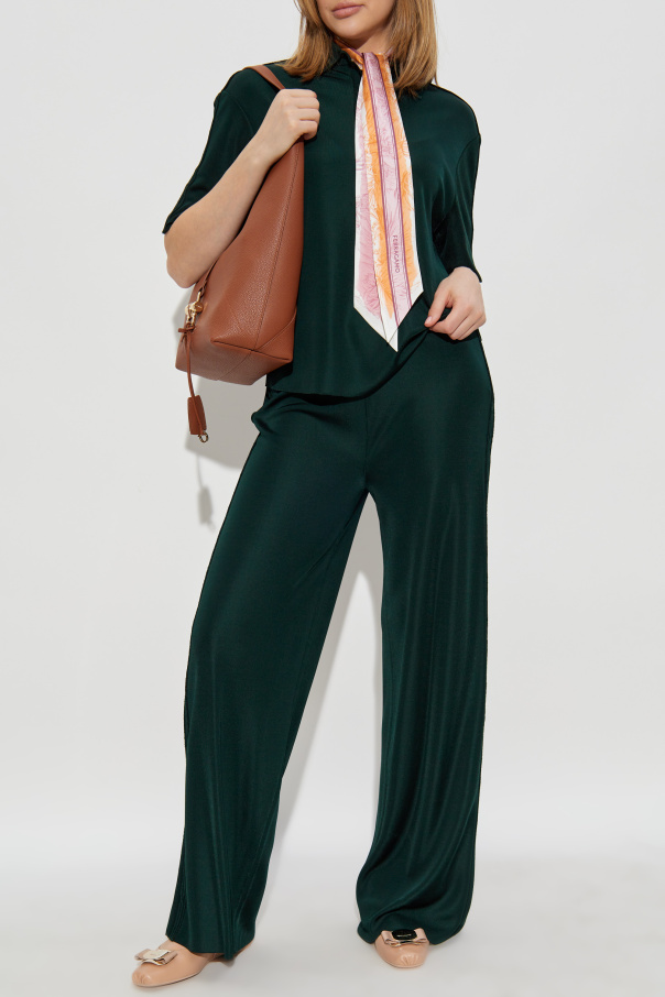 FERRAGAMO Polo con logo bordado