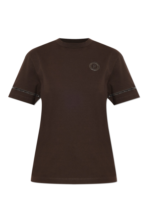 T-shirt with decorative trim od FERRAGAMO