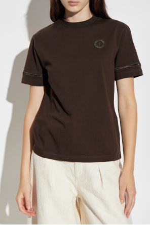 FERRAGAMO Camiseta con acabado decorativo