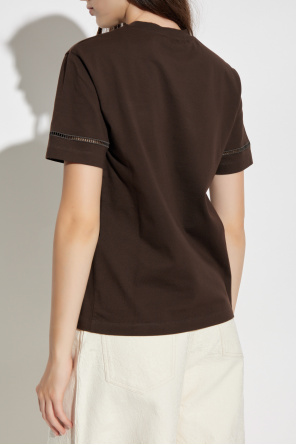 FERRAGAMO Camiseta con acabado decorativo