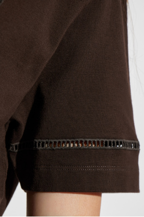 FERRAGAMO Camiseta con acabado decorativo